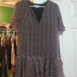 Black and White Patterned Dress